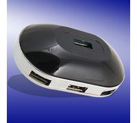 Ruilogod Salut-Speed 4 Port Mini USB 2.0 Hub Noir