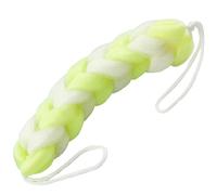 Ruilogod Sangle de douche en nylon tressé éponge jaune vert blanc (id:60 ec8 70 8dd 002
