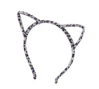 Ruilogod Serre-tête en peluche avec oreilles de chat pour femme - Blanc (id : f4 cfc f2 fe4 01a