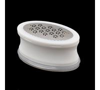 Ruilogod Sourcingmap Lime exfoliante en plastique pour soins des pieds Blanc