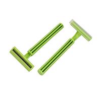 Ruilogod Sourcingmap Lot de 2 rasoirs en forme de T pour femme Vert 9f 538 8a 040 30d