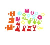 Ruilogod Talon haut arbre Design Tasse Verres à vin Boisson Marker 24 en 1 Multicolor