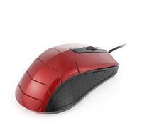 Ruilogod USB2.0 Roue de défilement 3D Mouse Optique Souris Noir Rouge pour Ordinateur Portable PC