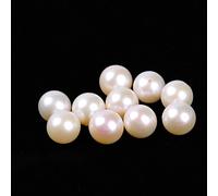 Ruilong Lot de 2 perles rondes d'eau douce naturelles AAAA pour la fabrication de bijoux et de boucles d'oreilles (8 mm type A)