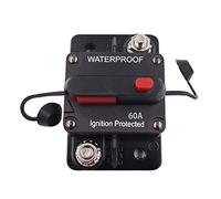 Ruilonghai Disjoncteur avec réarmement Manuel - 30A 40A 50A 60A 70A 80A - 12-48V DC Voiture Bateau Auto Etanche - Power Protect for Audio System Fusible