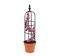 Ruilonghai - Treillis Jardin Obélisque - Support pour Plantes grimpantes et légumes - Métal avec revêtement PE - Rectangulaire - Métallique