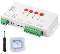 ruimeimei Contrôleur de pixels programmable T1000S LED RVB Full Color DMX512 carte SD DC5 V -24 V pour bande LED WS2811 2801 LPD8806 6803 1903