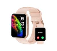 RUIMEN Montre Connectée Femme Repondre Appel Smartwatch Android iOS Montre Sport Etanche avec Podometre Calories Cardiofrequencemetre SpO2 Suivi Sommeil Cycle Menstruel Fond d écran Personnalisé Rose