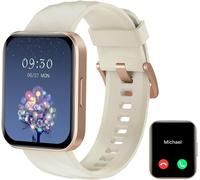 Ruimen Montre Connectée Homme Femme 100+ Modes Sportifs Appel Bluetooth Notifications De Messages Cadran De Montre Personnalisé Cardiofrequencemetree Oxymètre (Spo2) Suivi Sommeil Pour Android Ios