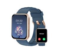 RUIMEN Montre Connectée Homme Femme avec Appel Bluetooth 1.85" HD Smartwatch Etanche IP68 100+ Modes Sportifs Notifications Podometre Cardiofrequencemetre Moniteur de Sommeil pour Android iOS Bleu