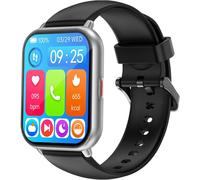 Ruimen Montre Connectée Homme Femme Avec Appel Bluetooth Smartwatch Avec Podometre Cardiofrequencemetre Oxymetre Montre Sport Pour Iphone Android Etanche Ip68 Notification Chronometre Meteo Noir