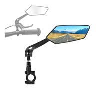 Ruimooto Rétroviseur de vélo droit - Pliable et rotatif à 360° pour la sécurité - Rétroviseur de guidon universel avec vision sans distorsion pour vélo, vélo électrique, vélo de trekking