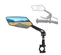 Ruimooto Rétroviseur de vélo gauche - Pliable et rotatif à 360° pour la sécurité - Rétroviseur universel sans distorsion pour vélo électrique et de trekking