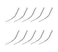 Ruimou 10Pcs Aiguilles Courbes De Machine à Coudre Blindstitch LWx6T LWx2T 100/16 Pour Machines Blindstitch Et Edgebanding Domestiques Ou Industrielles Machines à Point Invisible Portables