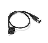Ruimou 1pcs adaptateur de câble DIN MIDI 5pin connecteur de type D mâle à femelle, longueur 53,5 cm pour appareils de musique électronique, claviers, séquenceurs (connecteur de type D mâle à femelle)