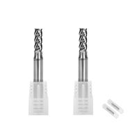 Ruimou 2 pièces fraises en bout de carbure coupe haute vitesse 4 cannelures(D 5 mm x L 50 mm) pour couper une dureté élevée 58HRC,fraisage CNC des métaux trempés