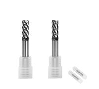 Ruimou 2 pièces fraises en bout de carbure coupe haute vitesse 4 cannelures(D 6 mm x L 50 mm) pour couper une dureté élevée 58HRC,fraisage CNC des métaux trempés
