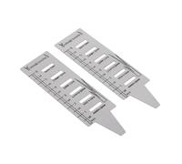 Ruimou 2Pcs Règle De Mesure De La Croissance des Plantes en Acier Inoxydable 2,5x9,25 Pouces Adaptée Aux Jardins Pelouses Cours Etc