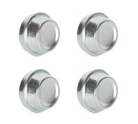 Ruimou 4 pièces Argent Capuchon Anti-poussière de Roue de remorque roulement de moyeu de remorque Capuchon Anti-poussière Capuchon Anti-poussière de Centre de Roue 40mm moyeu de remorque