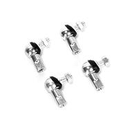 Ruimou 4 pièces goujon de roulement à billes d'extrémité de tige avec bouchon anti-poussière remplacement de rotule de liaison d'angle pour voiture(M8, 4 pièces-LH)