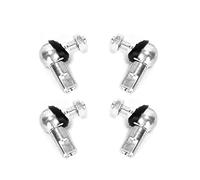 Ruimou 4 pièces goujon de roulement à billes d'extrémité de tige avec bouchon anti-poussière remplacement de rotule de liaison d'angle pour voiture(M8, 2 pièces-LH, 2 pièces-RH)