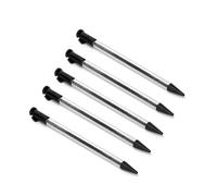 Ruimou 5 Pcs Stylet Tactile en Métal Rétractable Noir 3DS Compatible avec Console Nintendo 3DS (85mmx5mm)