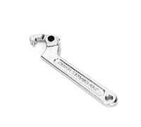 Ruimou Clé à crochet à tête ronde réglable de 32 à 76 mm en chrome vanadium pour serrer les colliers, écrous de verrouillage, écrous de canal latéral (longueur de la clé : 205 mm)