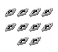 Ruimou Lot de 10 inserts en carbure DCMT070204, accessoires de machine à lame tournante, inserts de tour CNC en carbure de tungstène