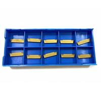 Ruimou Lot de 10 outils industriels MGMN200-G (2 mm) en carbure avec revêtement étamé pour outil de coupe de rainurage MGEHR MGIVR