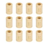 Ruimou Lot de 12 roulements linéaires LM10UU en polymère solide de 10 mm (10 x 19 x 29 mm) pour machine coulissante, imprimante 3D
