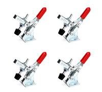 Ruimou Lot de 4 pinces verticales à dégagement rapide, 50 kg, 50 kg, pince à bascule fixe pour travail du bois, soudure, banc de réparation (4 pièces-GH-101-A)