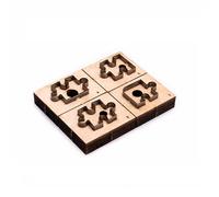 Ruimou Matrices de découpe en cuir avec motif puzzle de 4 cm - Matrice de découpe pour cuir - Peut être utilisée pour le cuir, le tissu