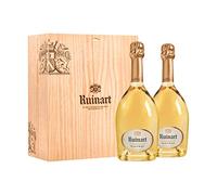 Ruinart Coffret Caisse Bois Duo Blanc de Blancs - Champagne AOC - 2x75cl