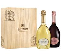 Ruinart, Coffret Duo 2 bouteilles en caisse Bois Champagne - Champagne - 1,50L