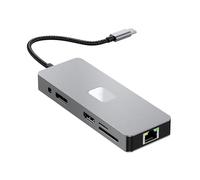 RUINBNC Consistent USB C Hub Featuring Visual Digital Port Vga 3 3.2 Ports Ethernet Sound Port for Various Systems Dog Charging C Hub