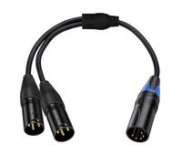 RUINBNC Duty 5Pin XLR to Two 3Pin Adapter for Live Sound Reinforced Design Professional Link Cable