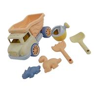 RUINBNC Kids Beach Play Items Tools Set Easy to Carry Sand Tools with Bucket Shovel and Mold Dolls Set Sand Play Colorful Toy