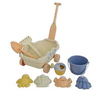 RUINBNC Kids Beach Play Items Tools Set Easy to Carry Sand Tools with Bucket Shovel and Mold Dolls Set Sand Play Colorful Toy