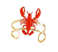RUINBNC Parure de bijoux homard rouge tendance comprenant des bagues en alliage pour un usage quotidien avec des bagues assorties en alliage robuste, Size, Comme décrit, Comme décrit.