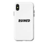 Ruiné Triste jeté pour la Fin d'un Couple Coque pour iPhone X/XS