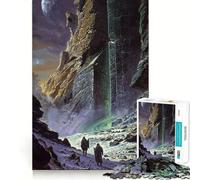 Ruines Antiques du Cosmos Puzzle de 1000 pièces pour Adultes Entraînement cérébral Amusant Découpe de précision Bords Lisses Activité captivante pour des soirées tranquilles (50x75cm)