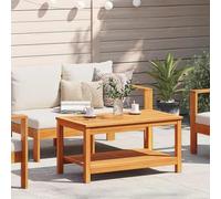 RuiNingRN Öl-Natur Table d'appoint 90 x 50 x 45 cm en bois d'acacia massif pour l'intérieur et l'extérieur, table basse résistante aux intempéries, table de rangement, table de salon, avec espace de
