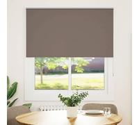 RuiNingRN Store enrouleur occultant - Marron café - 120 x 175 cm - Largeur du tissu : 116,6 cm - Avec connecteur de chaîne, supports de serrage sans perçage - Store occultant pour chambre à coucher