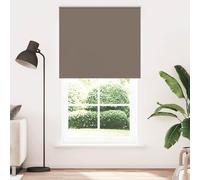 RuiNingRN Store enrouleur occultant, marron café, 130 x 210 cm, largeur du tissu 126,6 cm, avec connecteur de chaîne, supports de serrage, brise-vue, protection solaire, régulation de la chaleur, pour