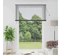 RuiNingRN Stores en aluminium gris foncé 220 x 145 cm pour fenêtre intérieure avec brise-vue, contrôle de la lumière et protection UV, montage facile, durable, anti-éblouissement, idéal pour chambre à