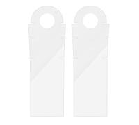 Ruiogoe Lot de 2 feuilles d'autocollants pour manivelle de vélo Protection complète Manivelle Film transparent Vélos Protecteurs de coffre Autocollants