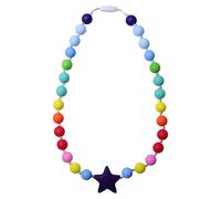 RUIOMII Collier de Dentition Bébé en Silicone pour Enfants, Collier de Dentition Sensoriel en Forme Détoile pour les Besoins de Morsure des Autistes, la Motricité Buccale, ADHD