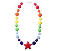 RUIOMII Collier de Dentition Bébé en Silicone pour Enfants, Collier de Dentition Sensoriel en Forme Détoile pour les Besoins de Morsure des Autistes, la Motricité Buccale, ADHD