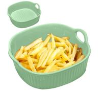 Ruioomeep Cocotte carrée en céramique de 18,5 x 17 cm - 650 ml - Avec poignée - Résistant aux rayures et aux coupures - Pour lasagnes, tiiramisu, cocottes - Accessoires de friteuse - Passe au