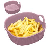 Ruioomeep Cocotte carrée en céramique de 18,5 x 17 cm - 650 ml - Avec poignée - Résistant aux rayures et aux coupures - Pour lasagnes, tiiramisu, cocottes - Accessoires de friteuse - Passe au